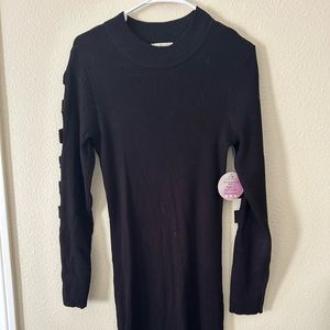 Black sweater dress